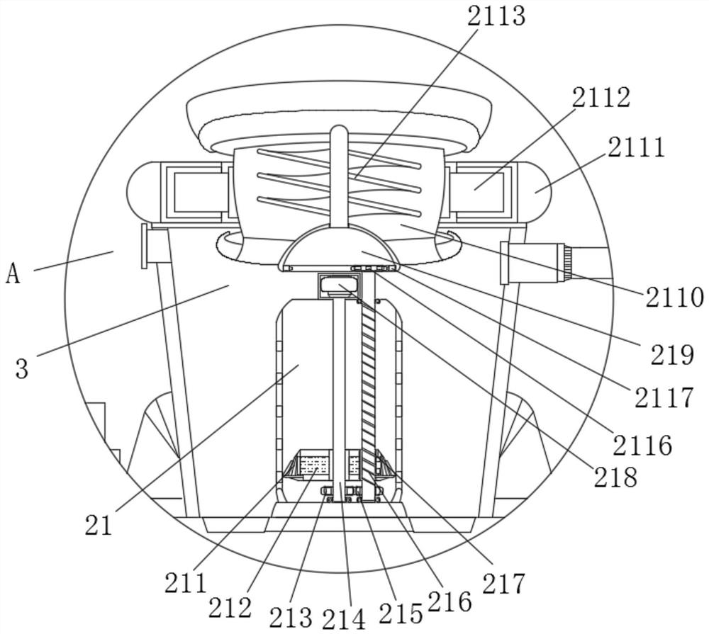 Device and method for continuously preparing small-particle reclaimed rubber with low Mooney rebound