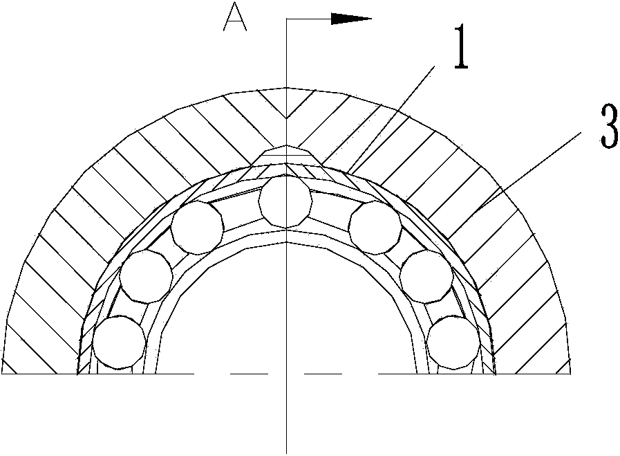 Fixing device of bearing thermal probe