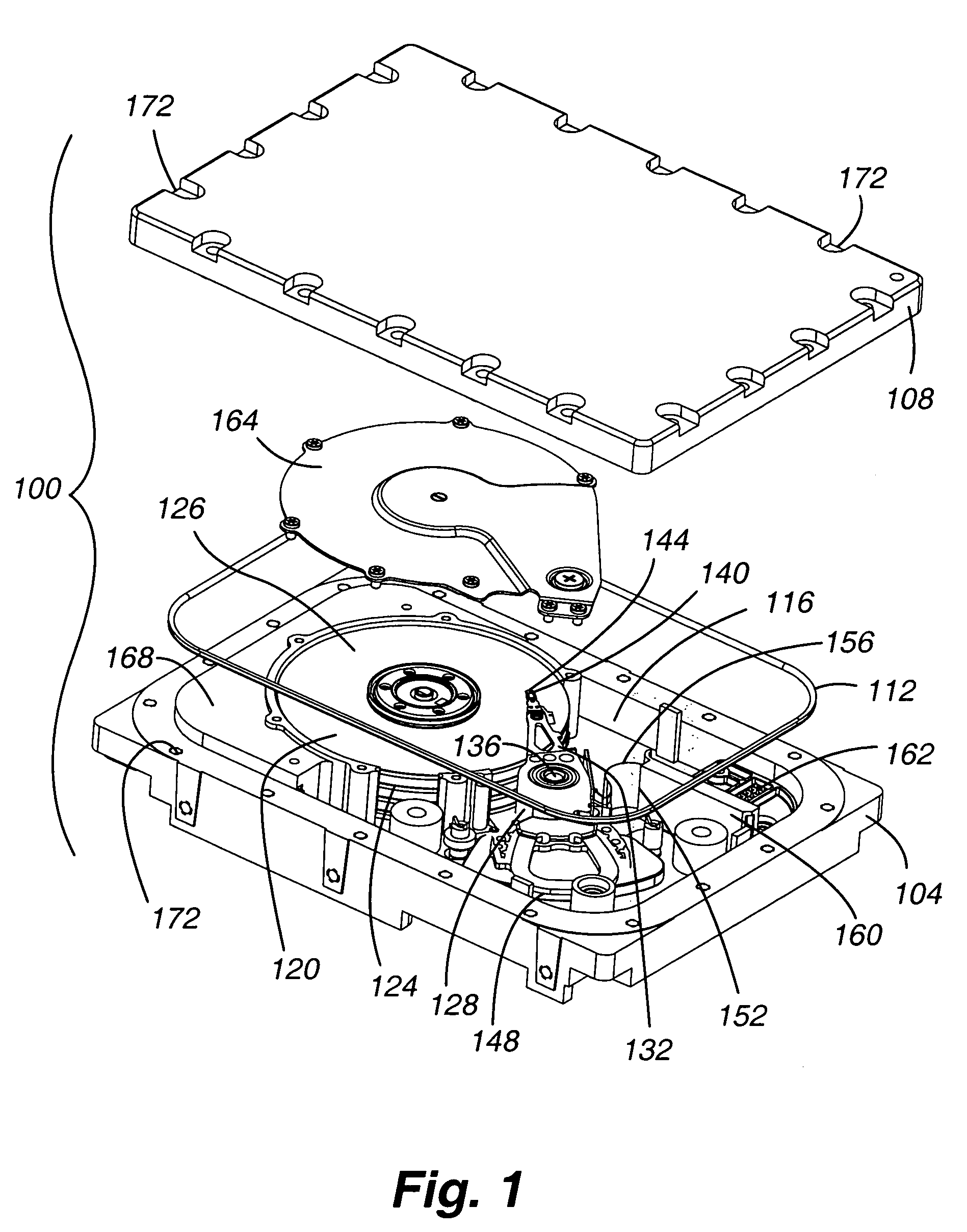 Method and apparatus for leak detection in low density gas-filled disk drives