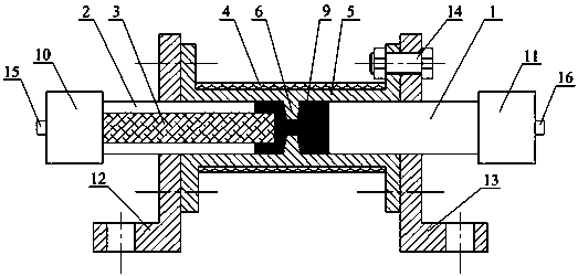 Reciprocated extruding device for preparing superfine grain magnesium alloy and processing method thereof