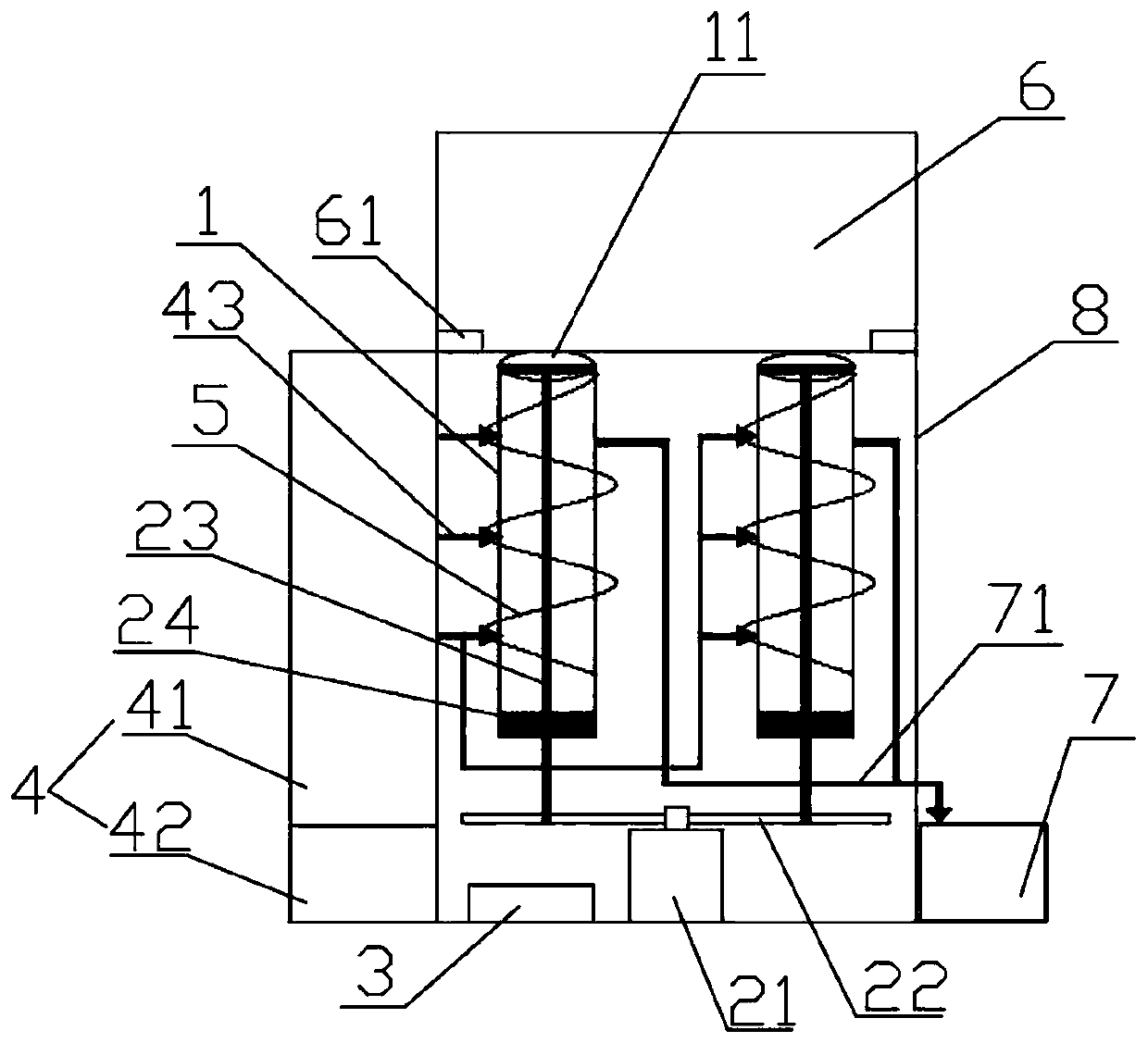 Tea cake forming machine and using method thereof