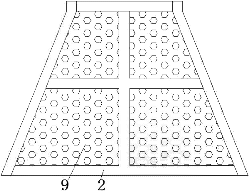 Seedling base protection structure used in white flesh loquat planting process