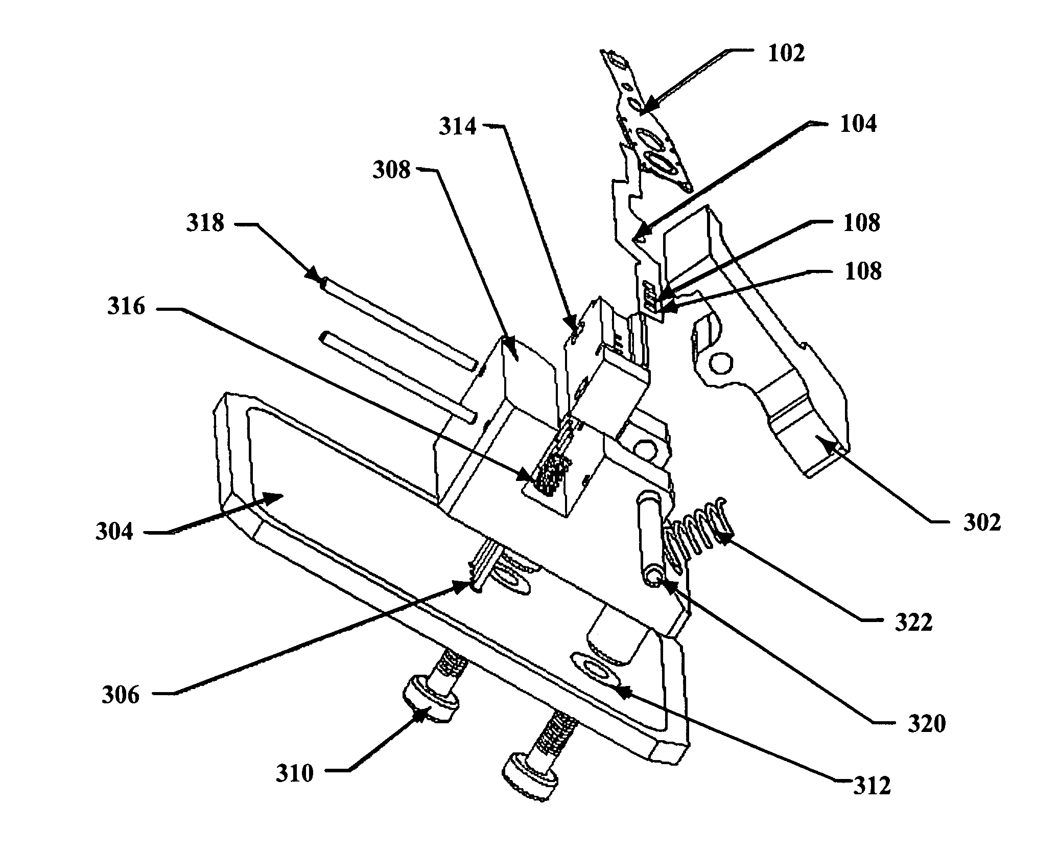 "2-step contact" clamping fixture for the flexible print circuit on a head gimbal assembly