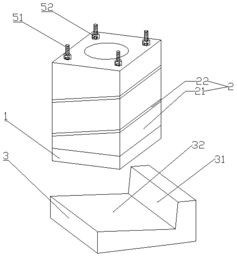 A sample preparation mold and sample preparation method for simulating rock mass with multi-layer interlayer dislocation zone