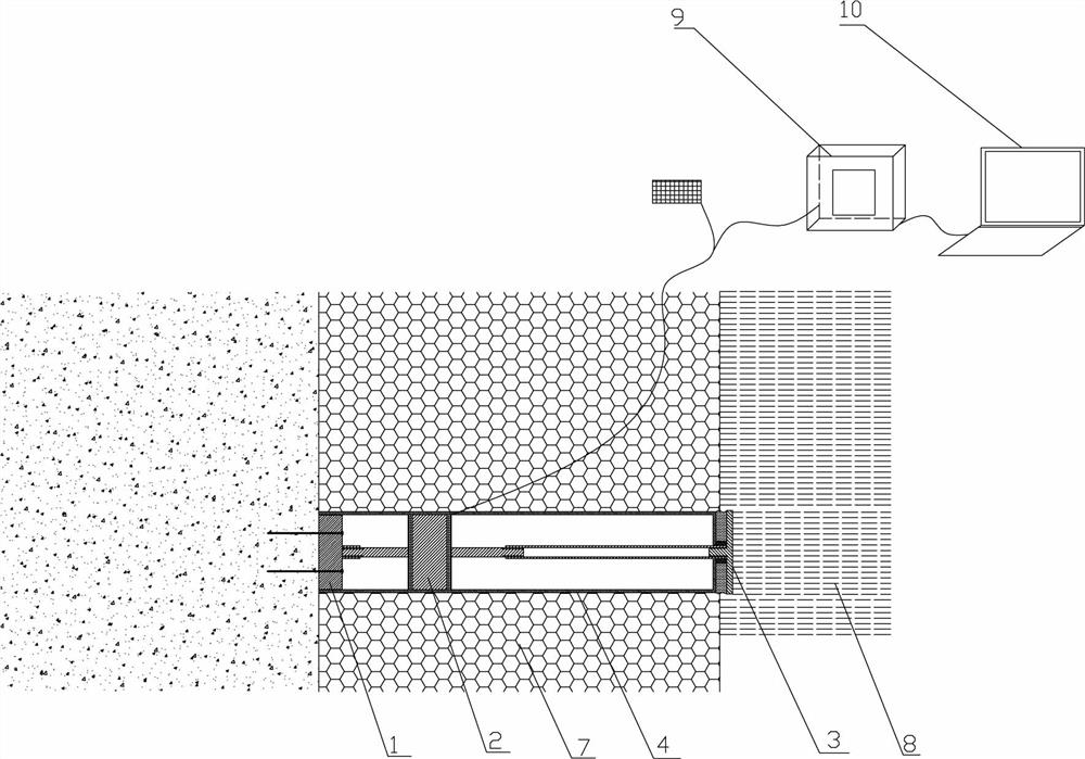 A device for measuring ice layer tension pressure and its installation method