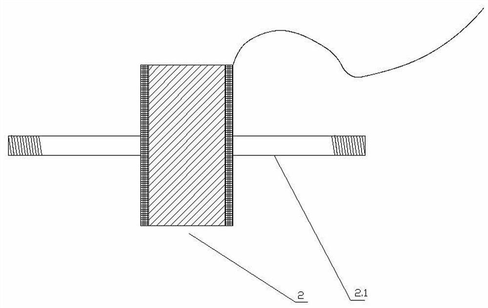 A device for measuring ice layer tension pressure and its installation method