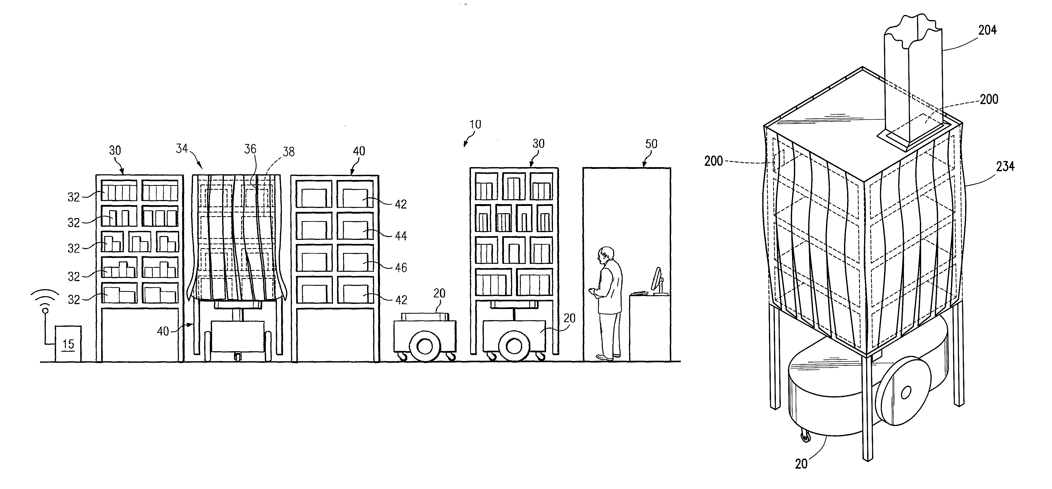 Inventory system with climate-controlled inventory