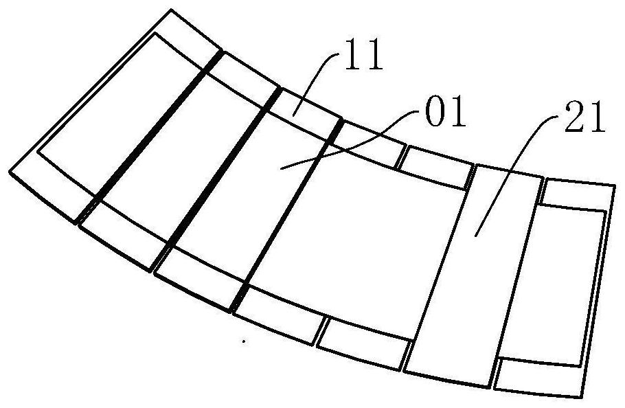 A garment pleated skirt ironing template