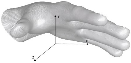 Teacher hand sensing interaction method in three-dimensional comprehensive teaching field