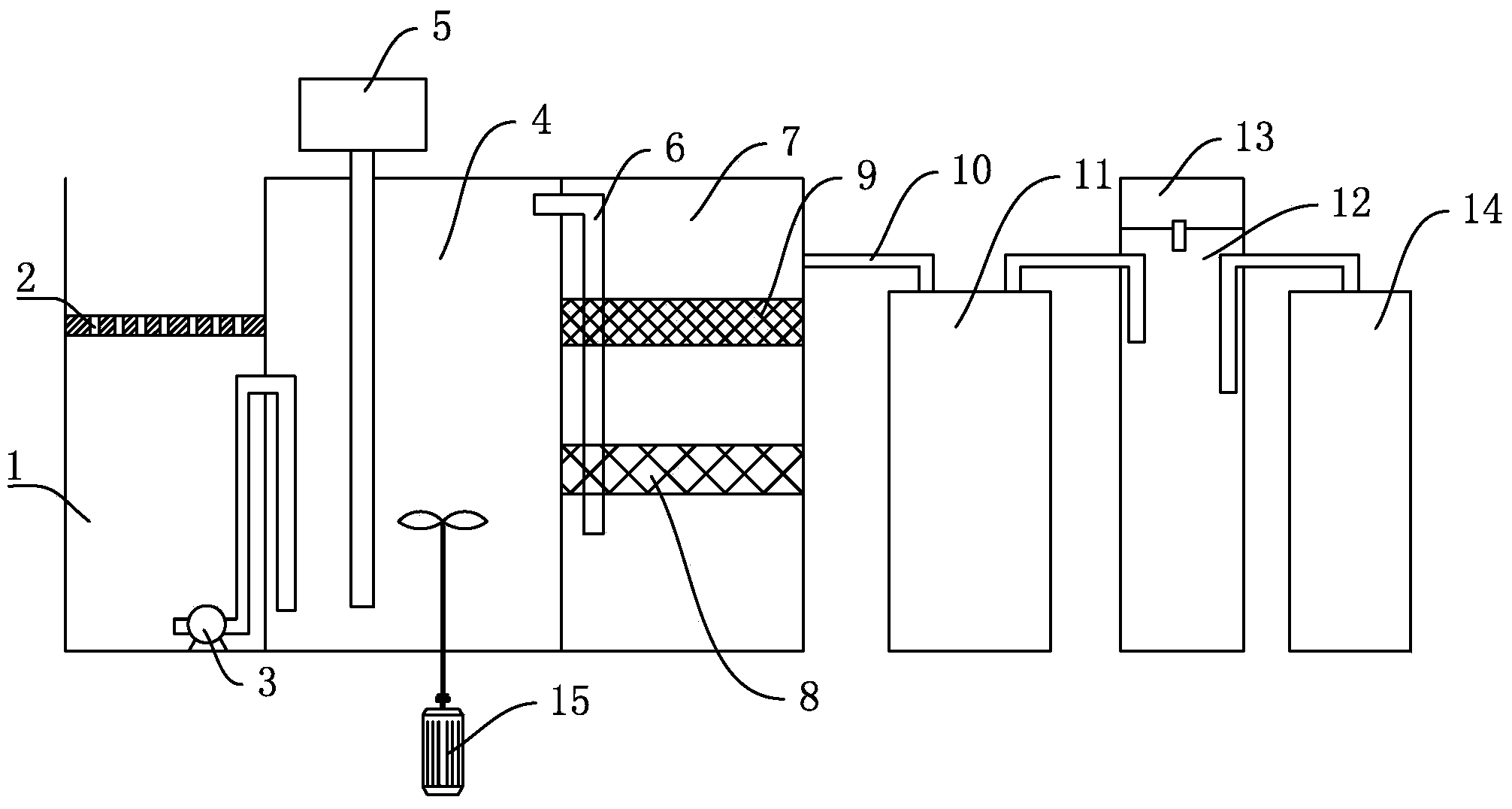 Car-washing waste water treatment device