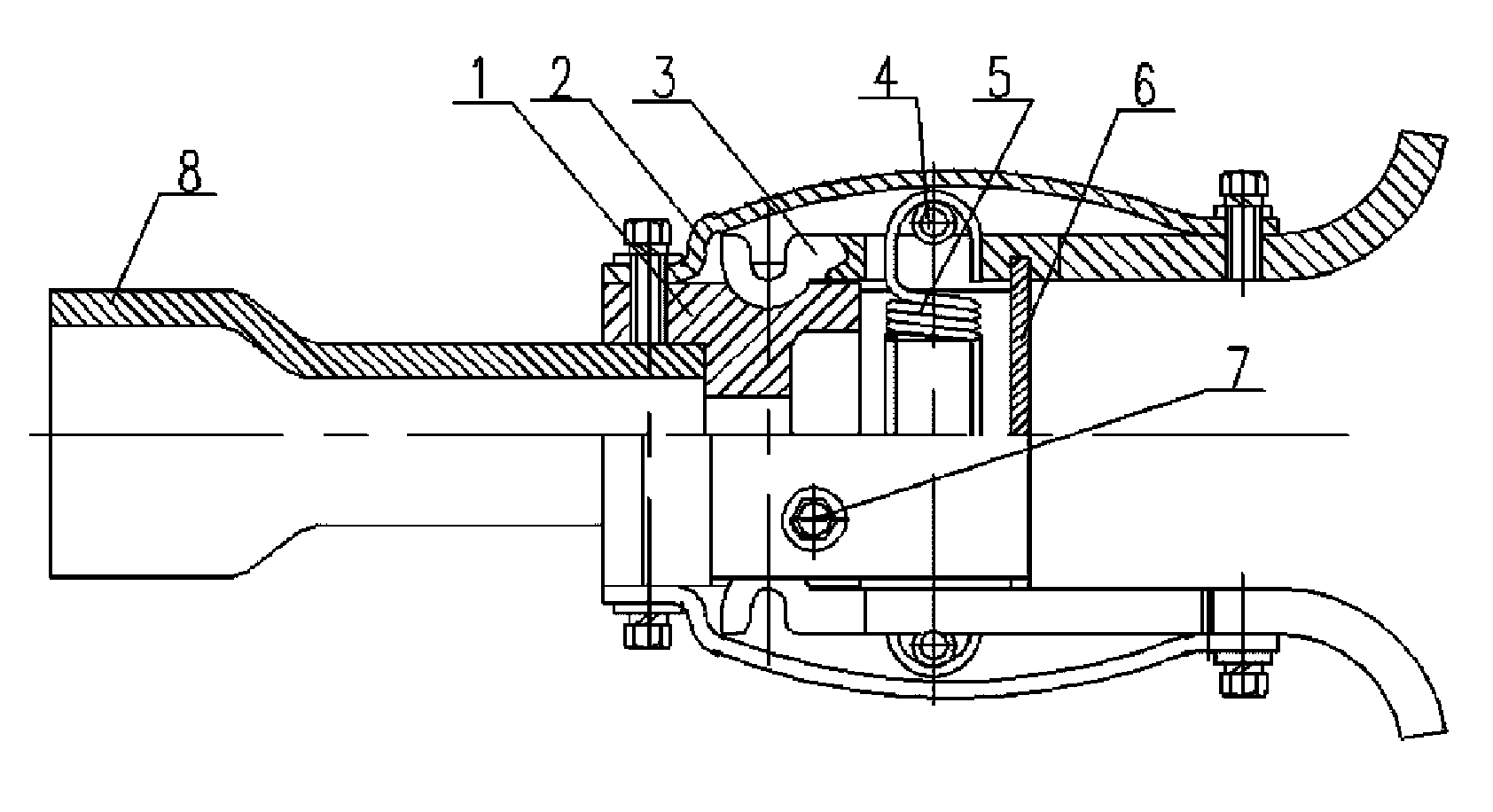 Trigger device of outside high-voltage isolation switch