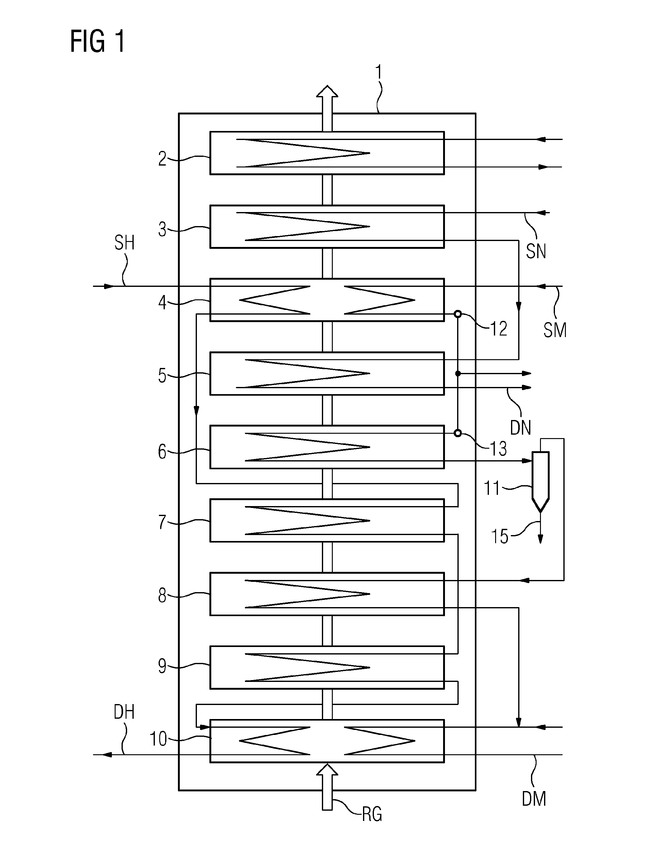 Combined cycle gas turbine plant comprising a waste heat steam generator and fuel preheating step