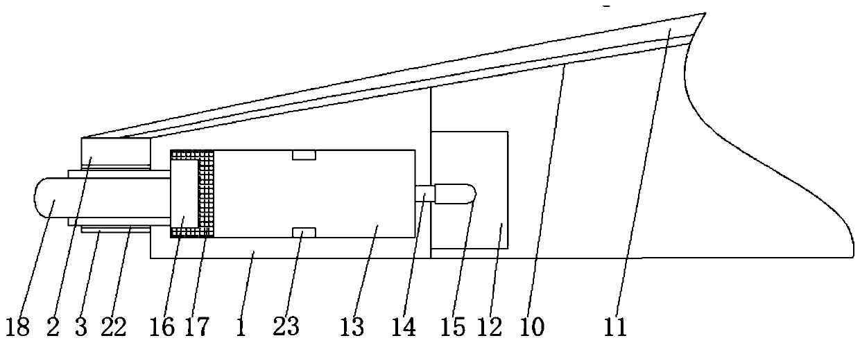 A buffer structure for a car engine cover