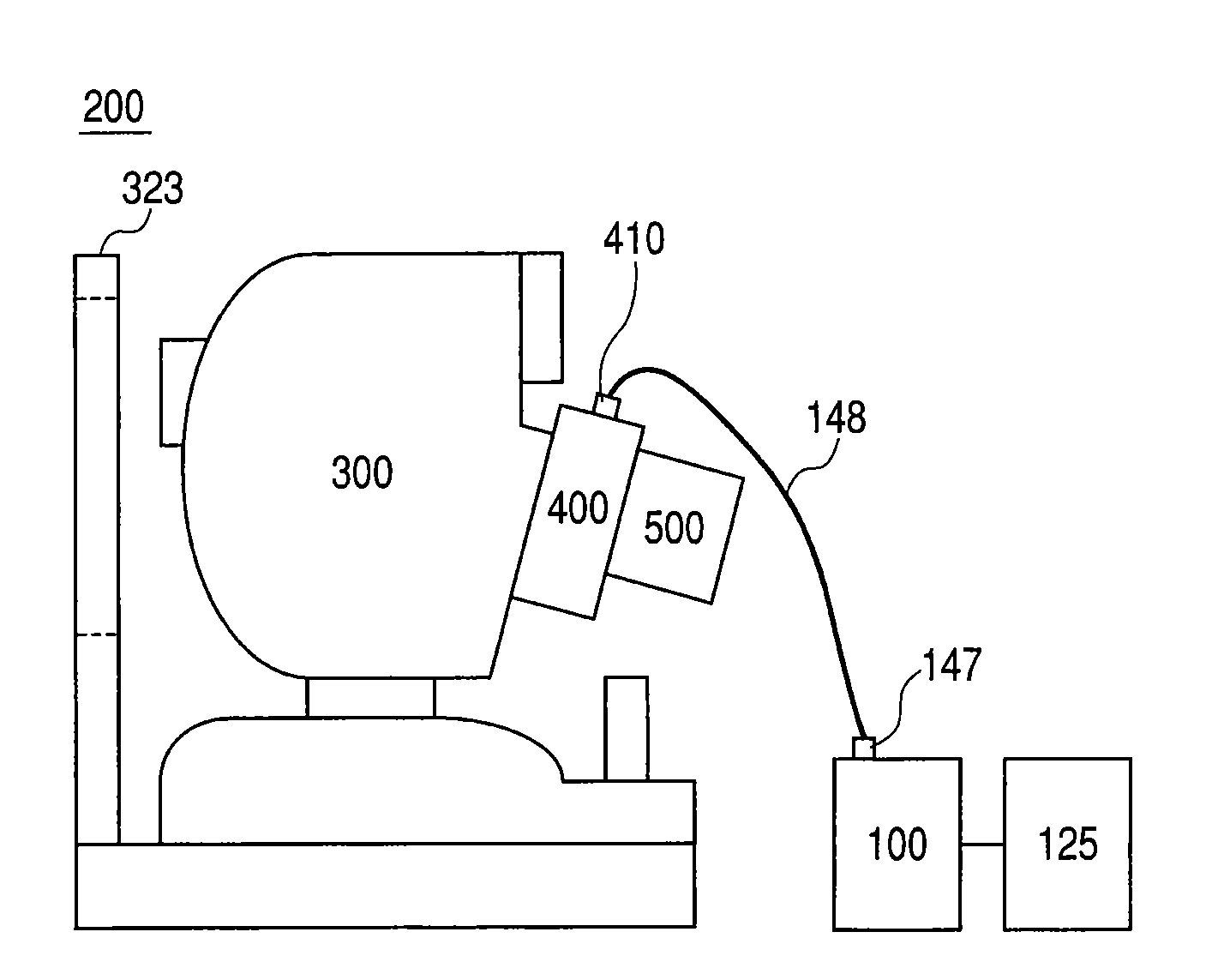 Connection adapter, optical tomographic imaging apparatus, program for executing imaging method and memory device for the program