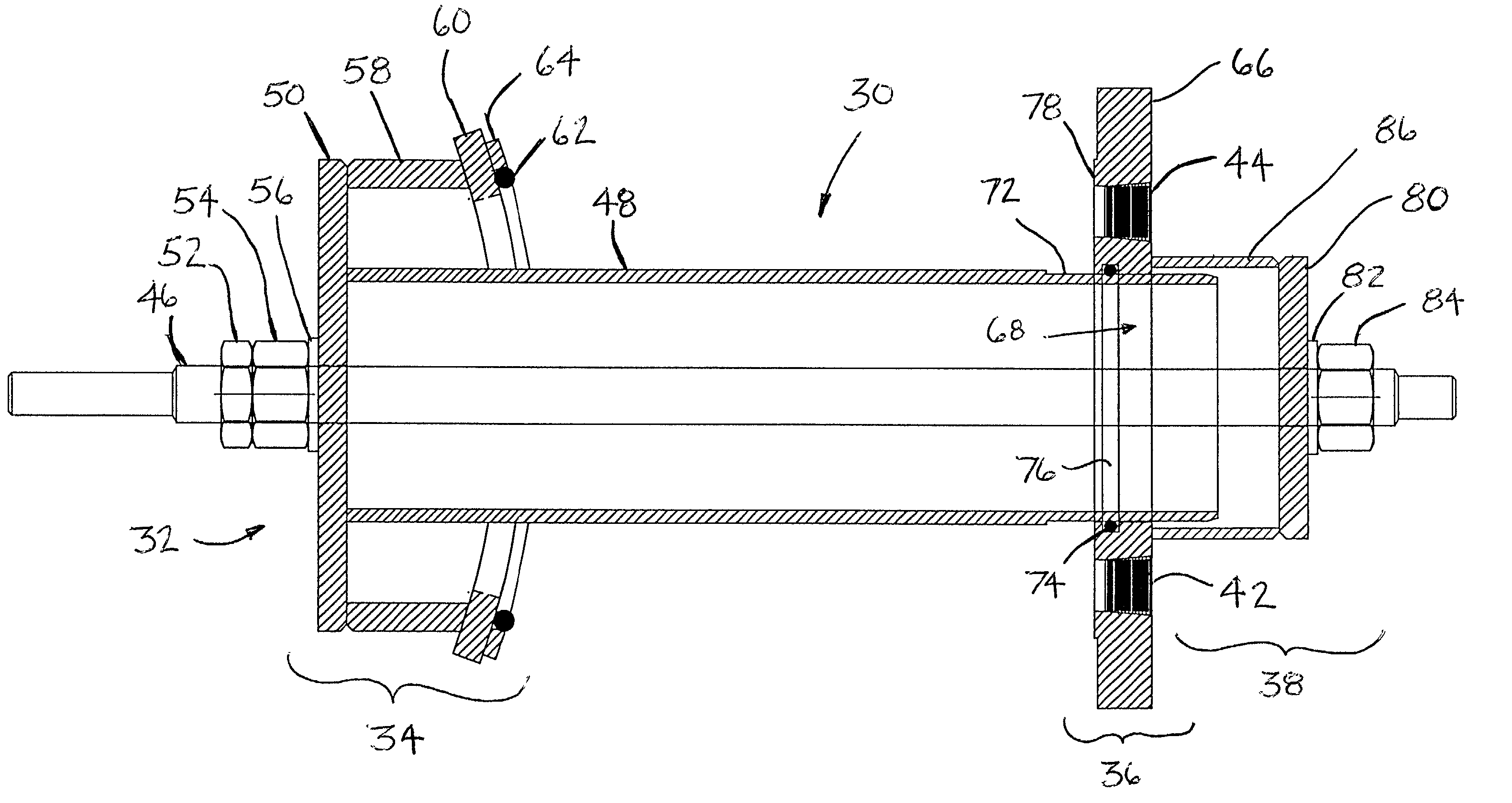 Branch pipe/tank nozzle test plug and method of use