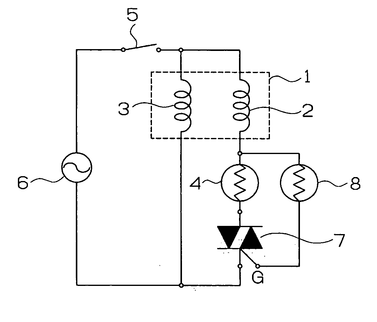 Starting circuit for single-phase induction motor