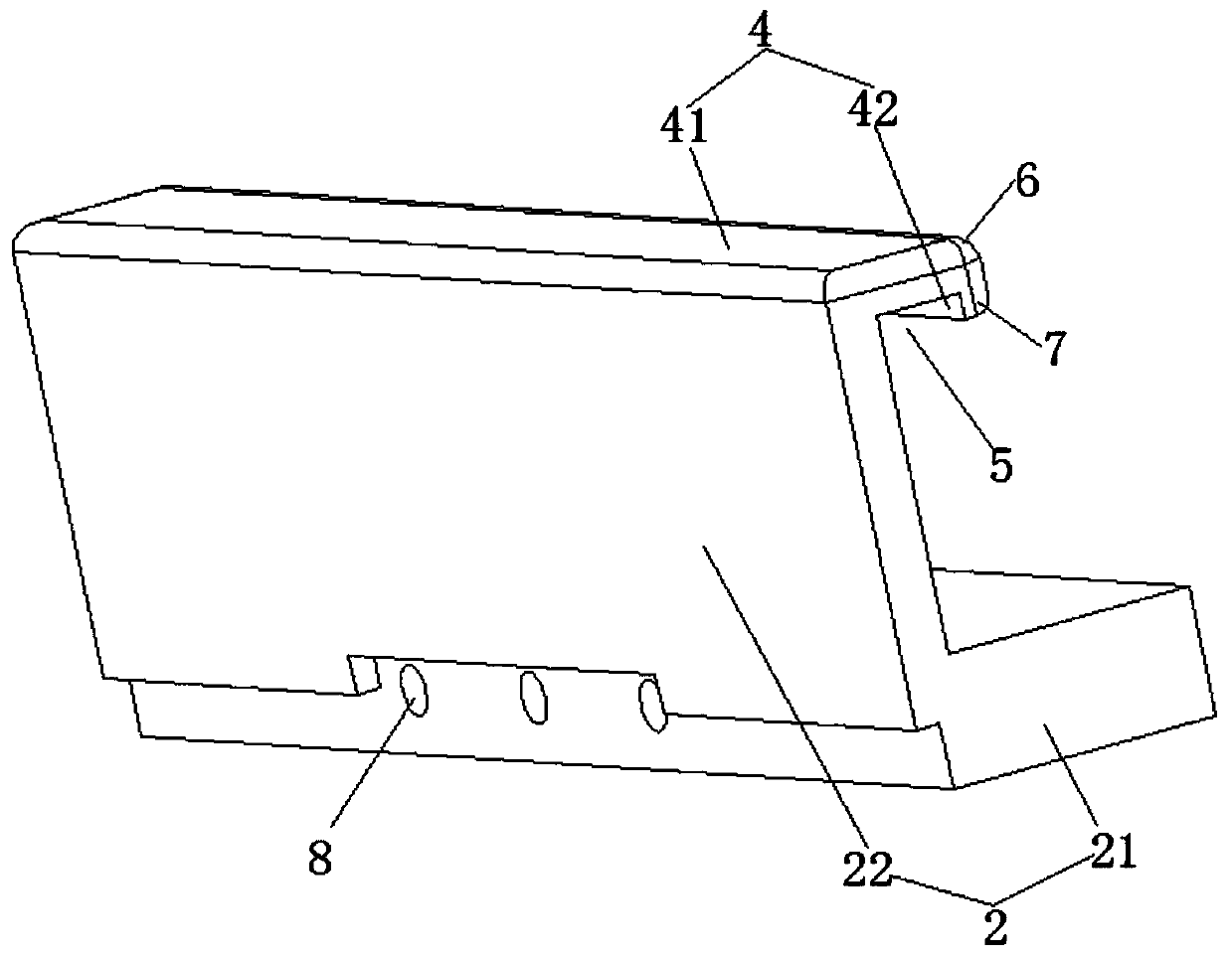 Self-locking structure of stator protector and plastic package motor