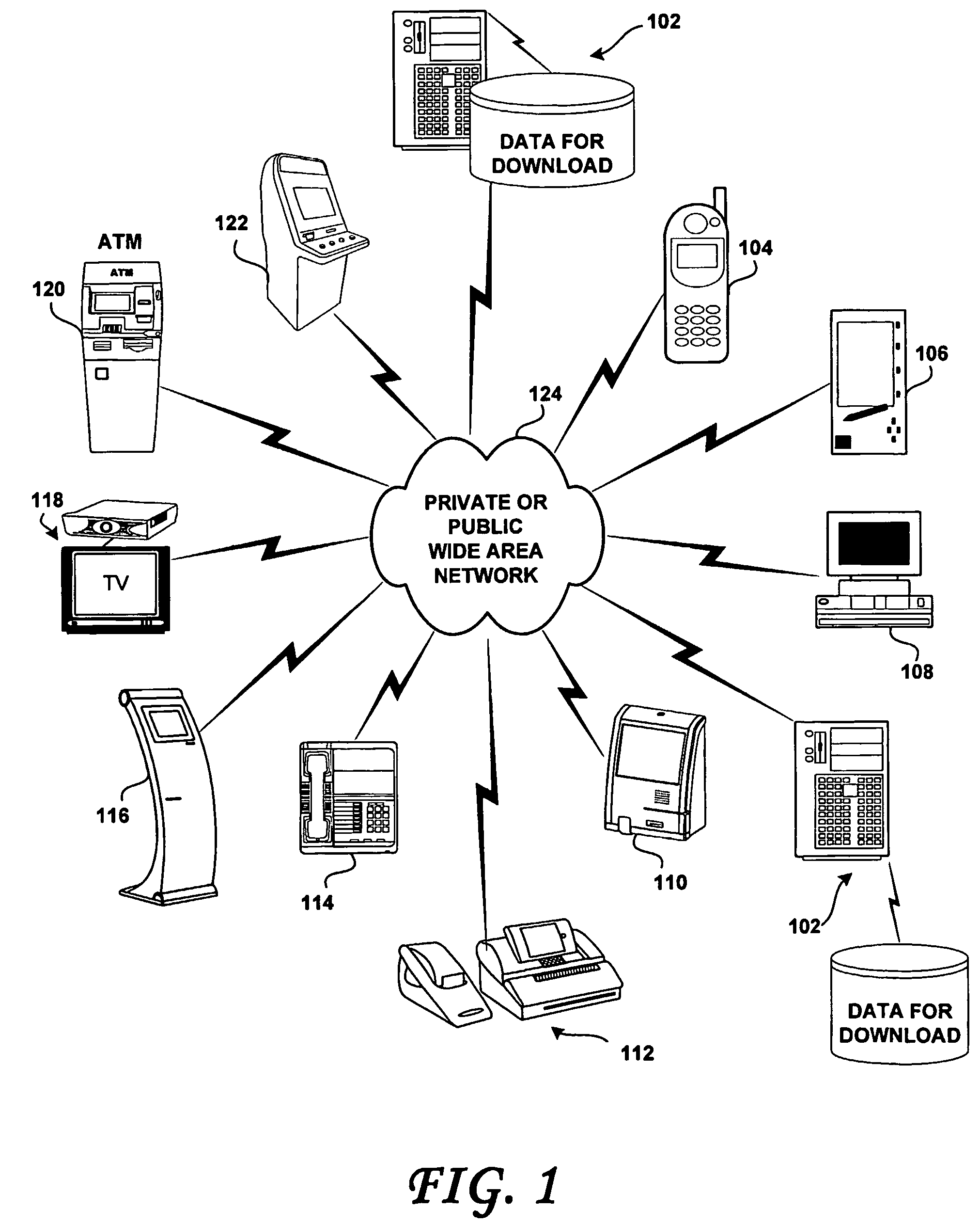 Methods and systems for large scale controlled and secure data downloading