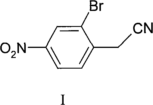 Synthesis of 2-bromine-4-nitrobenzene ethane nitrile
