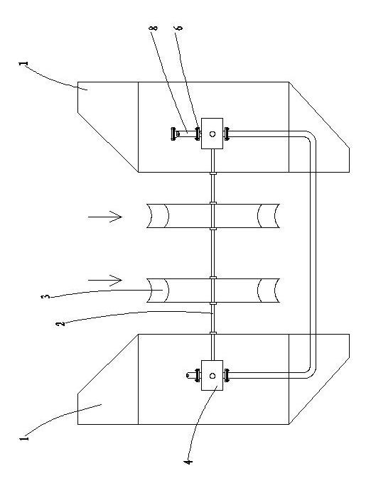 Self-operated water tranmission floater