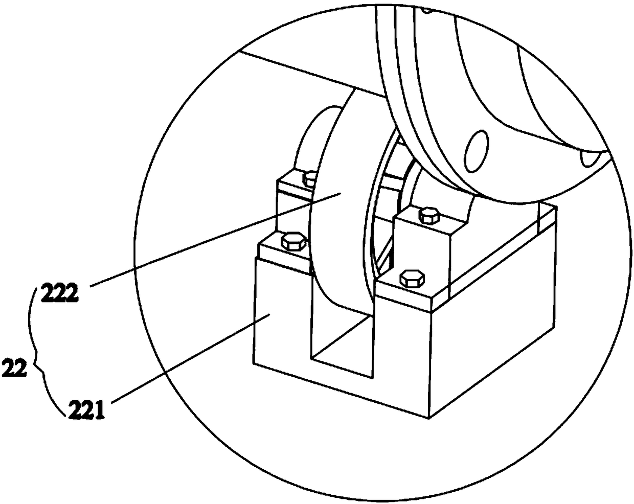 Centrifugal rotating E-shaped carbon steel piece lining plastic device provided with heat preservation cover