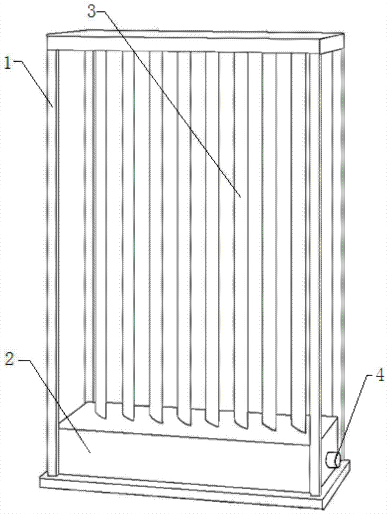 Shading device made of ceramic blades and ceramic blade production method