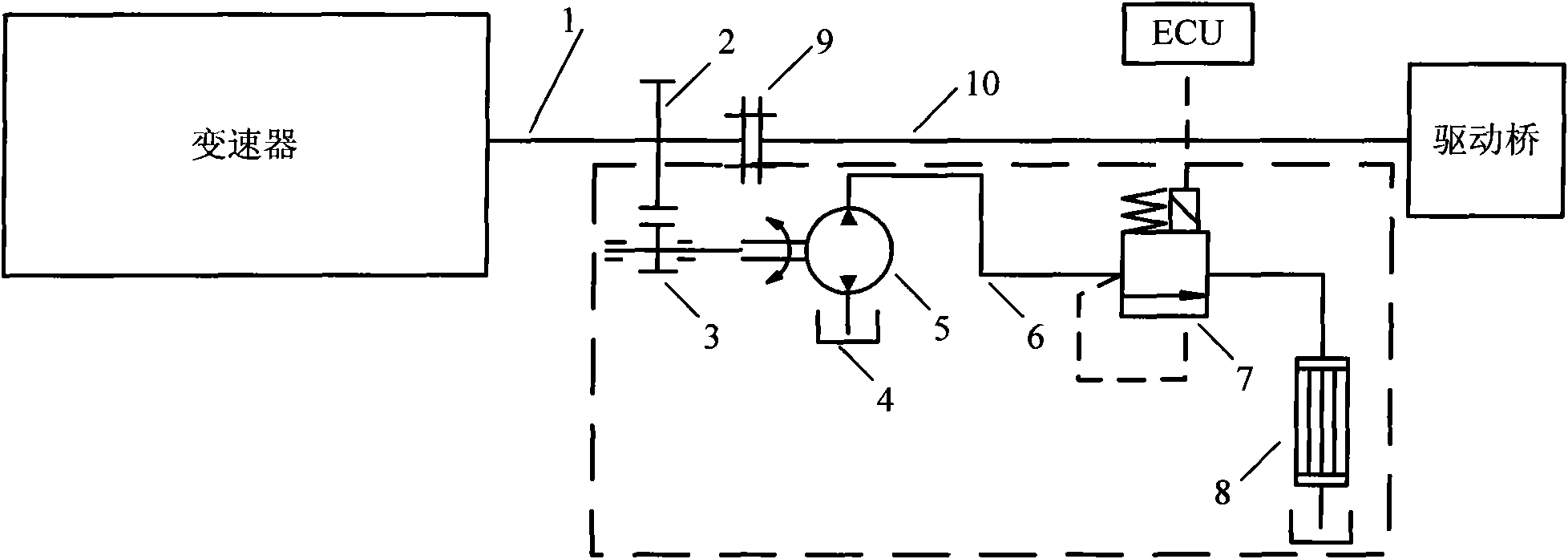 Speed retarder of proportional valve control pump type medium and low power vehicle