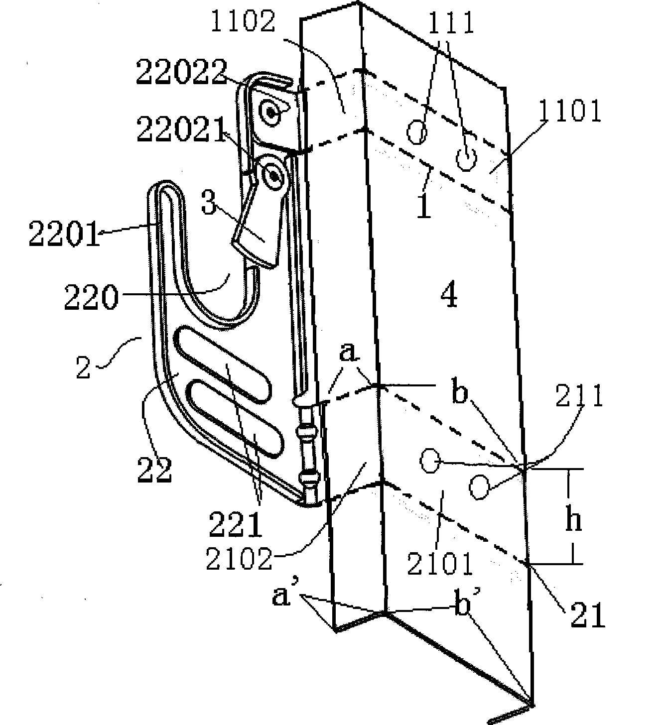 Hook components for stairs