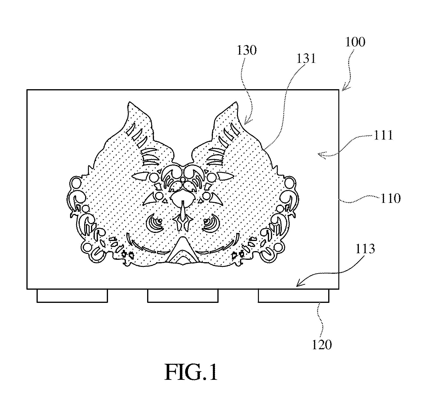 Artistic lighting module and method for manufacturing the same
