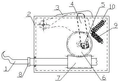 A labor-saving steel bar binding hook