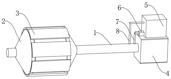 An armature iron core polishing device for electric tools