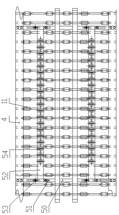Copper row chain cleaner of wire cutting machine