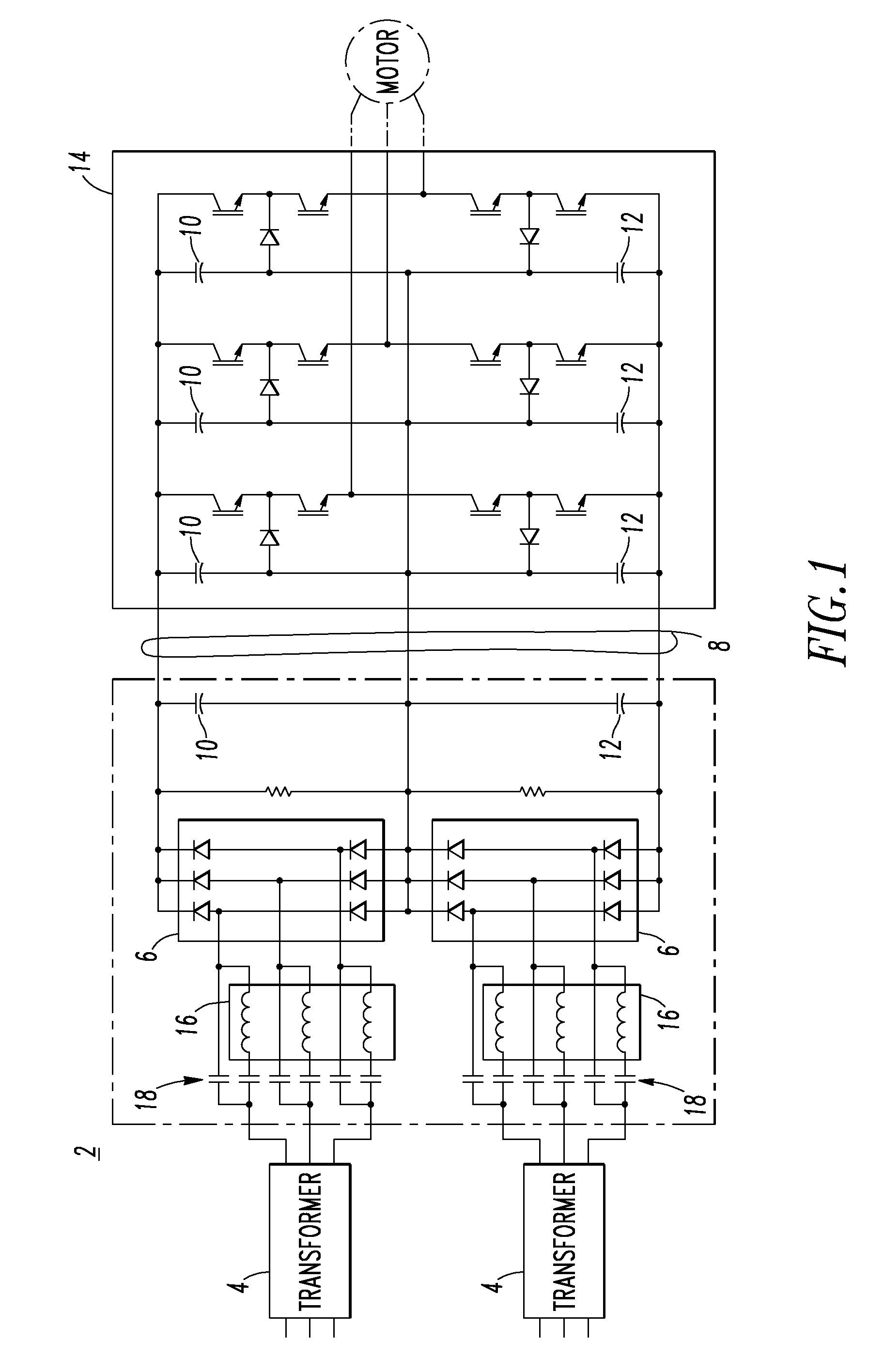 Voltage source inverter and medium voltage pre-charge circuit therefor