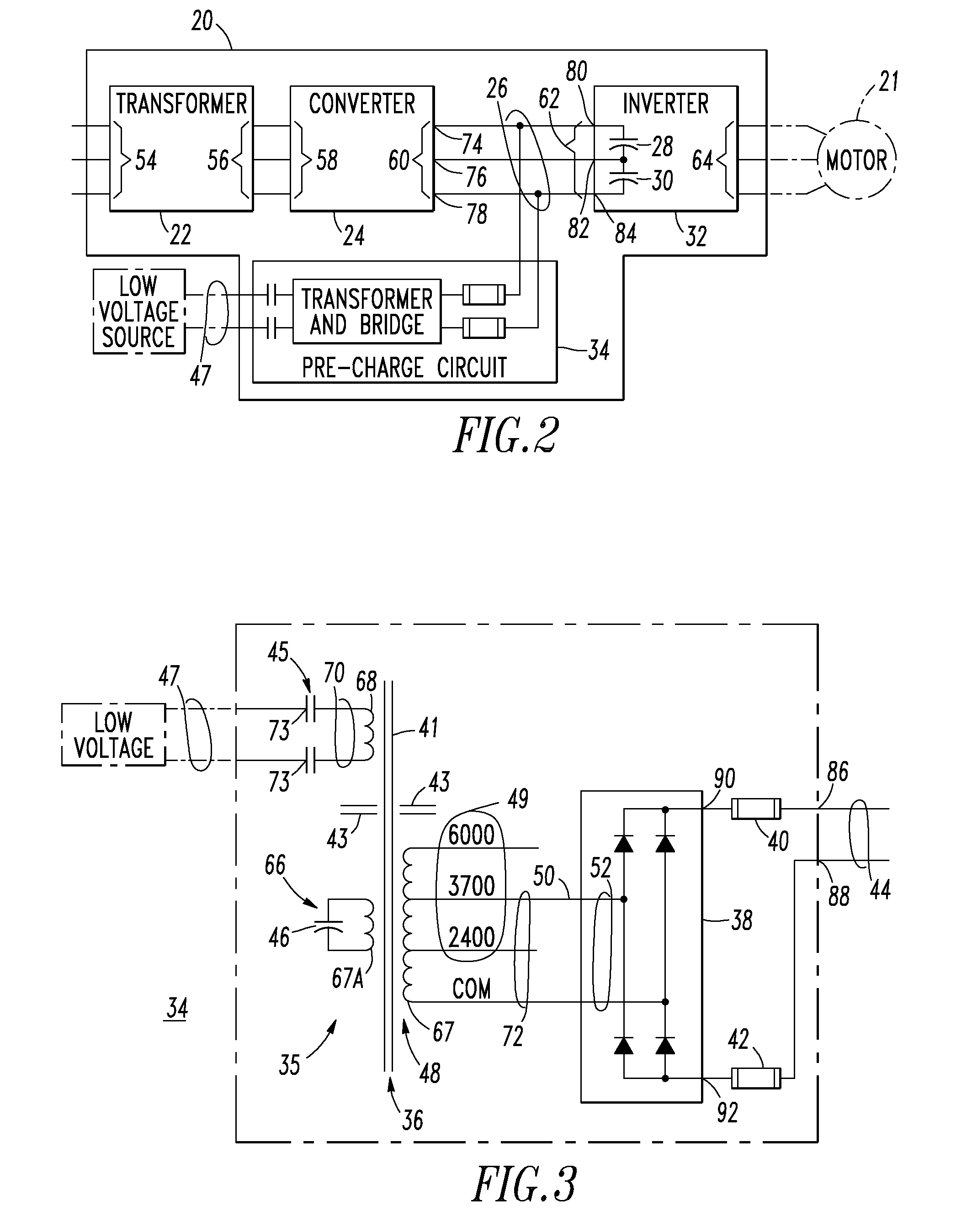 Voltage source inverter and medium voltage pre-charge circuit therefor