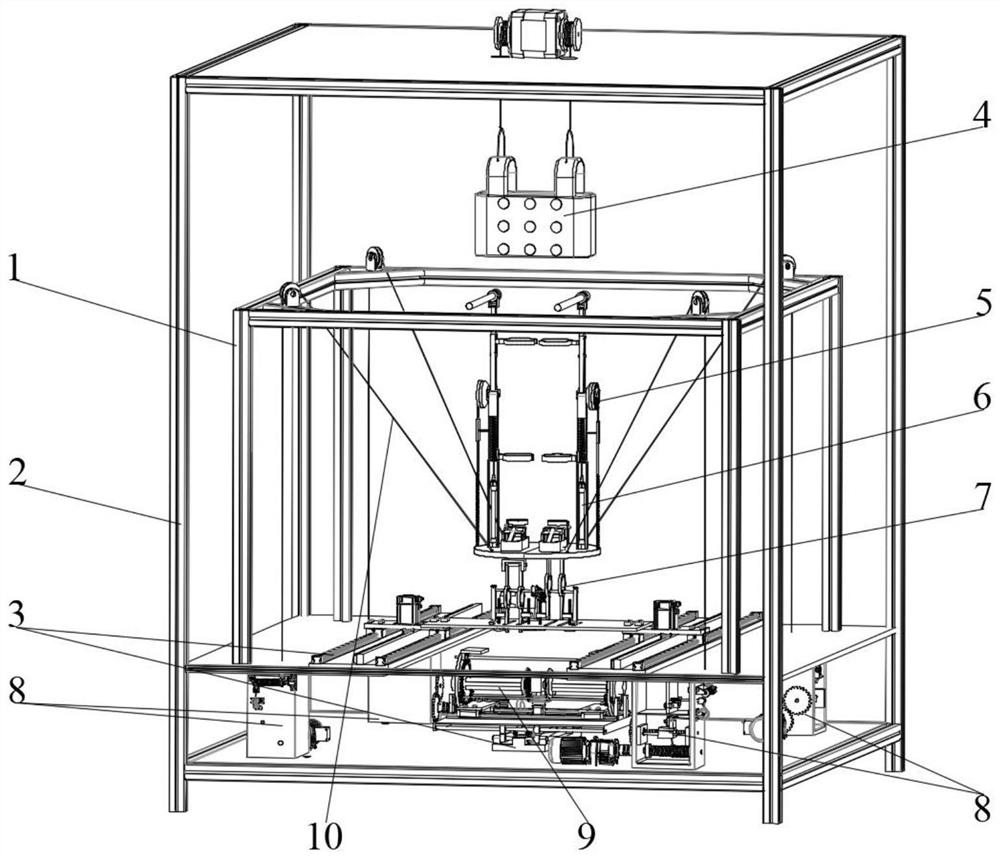 Multi-mode lower limb multi-joint rehabilitation training device and training method