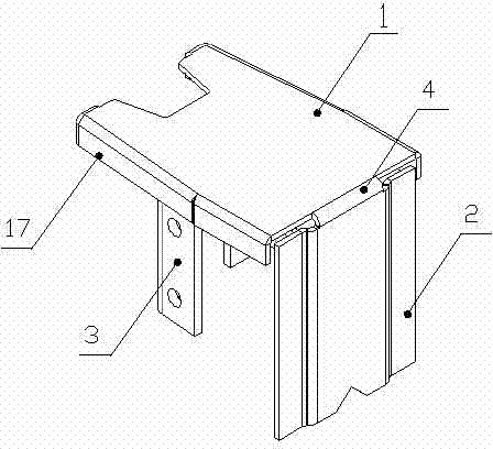 Post cap of upright post for protective fence