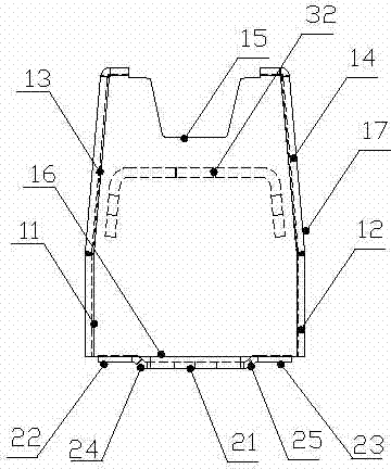 Post cap of upright post for protective fence