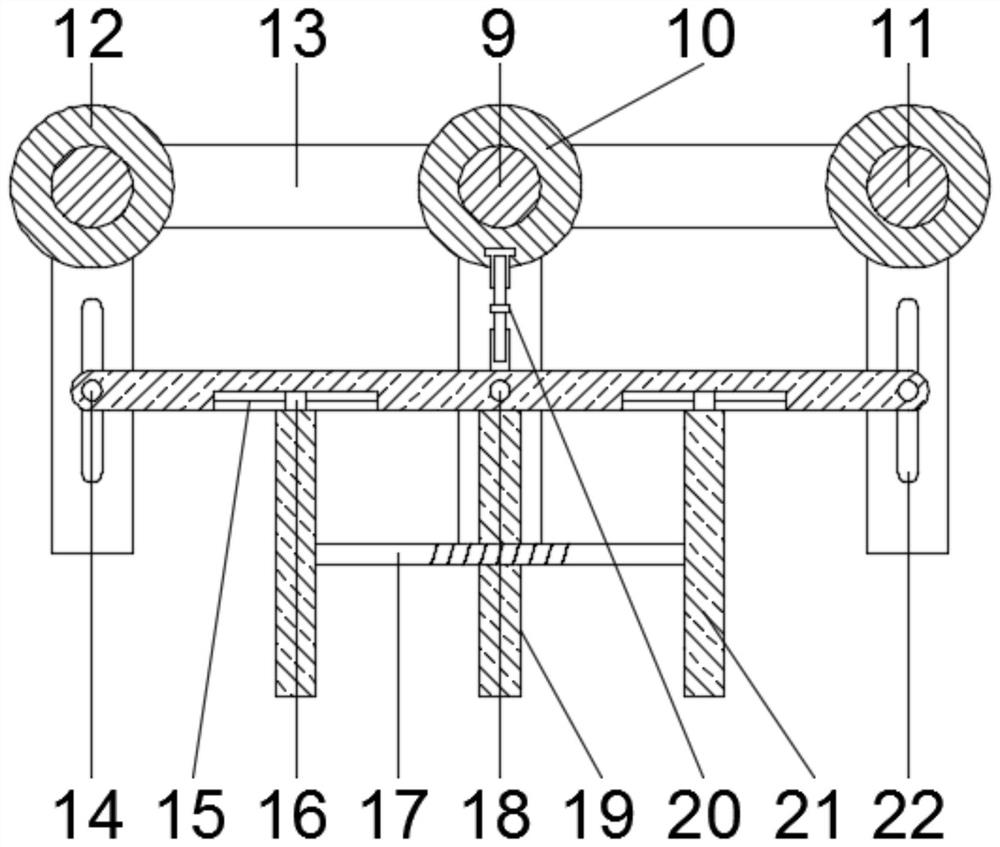 A reusable external wall scaffolding device