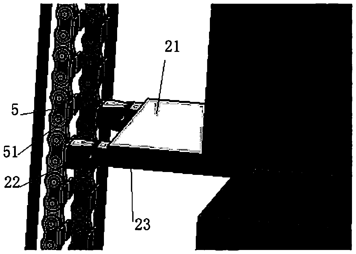 Full-automatic goods shelf and feeding and discharging management system and method