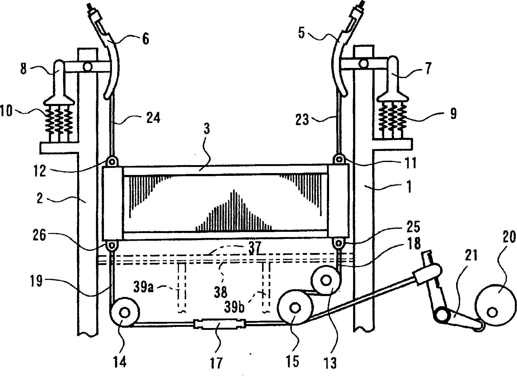Water proof device of open driving part in water  jet loom