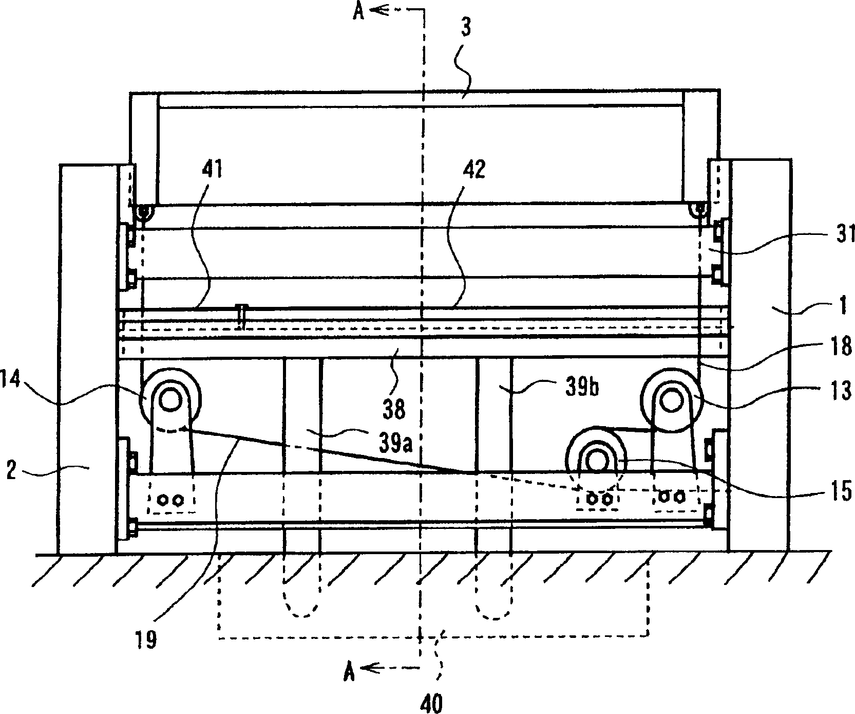 Water proof device of open driving part in water  jet loom
