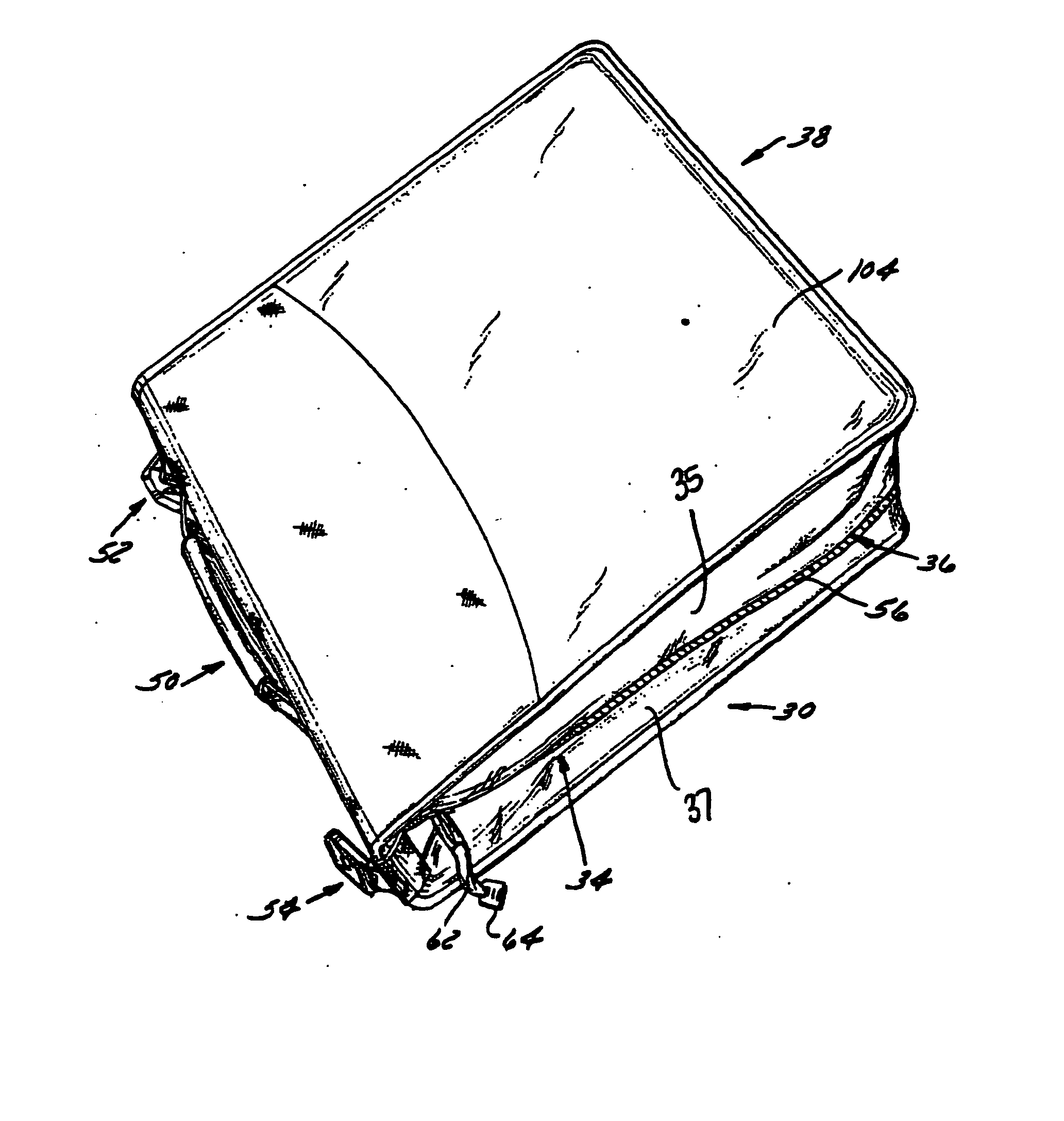 Binder with expandable pouch