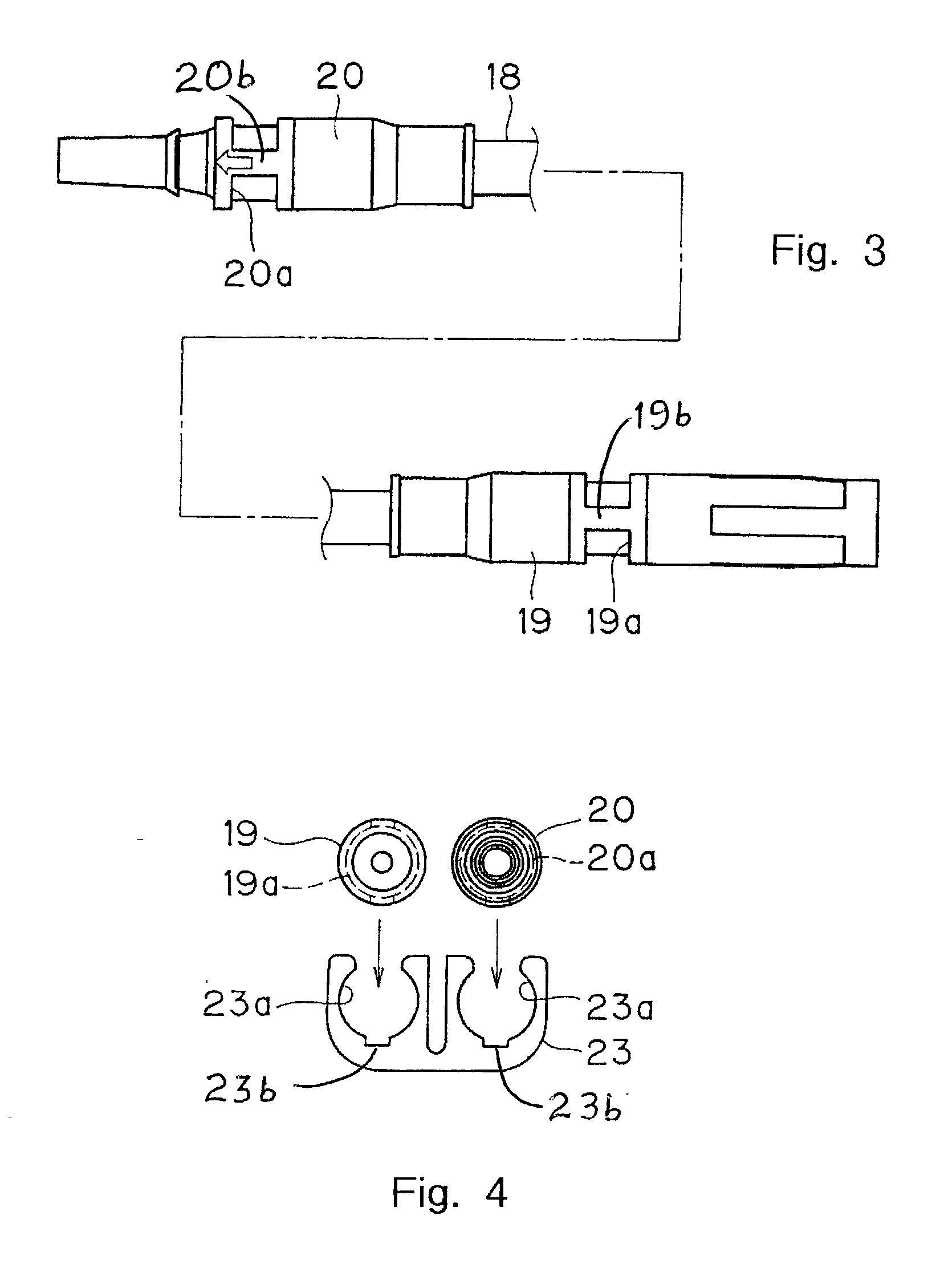 Method and device for connecting solar battery modules
