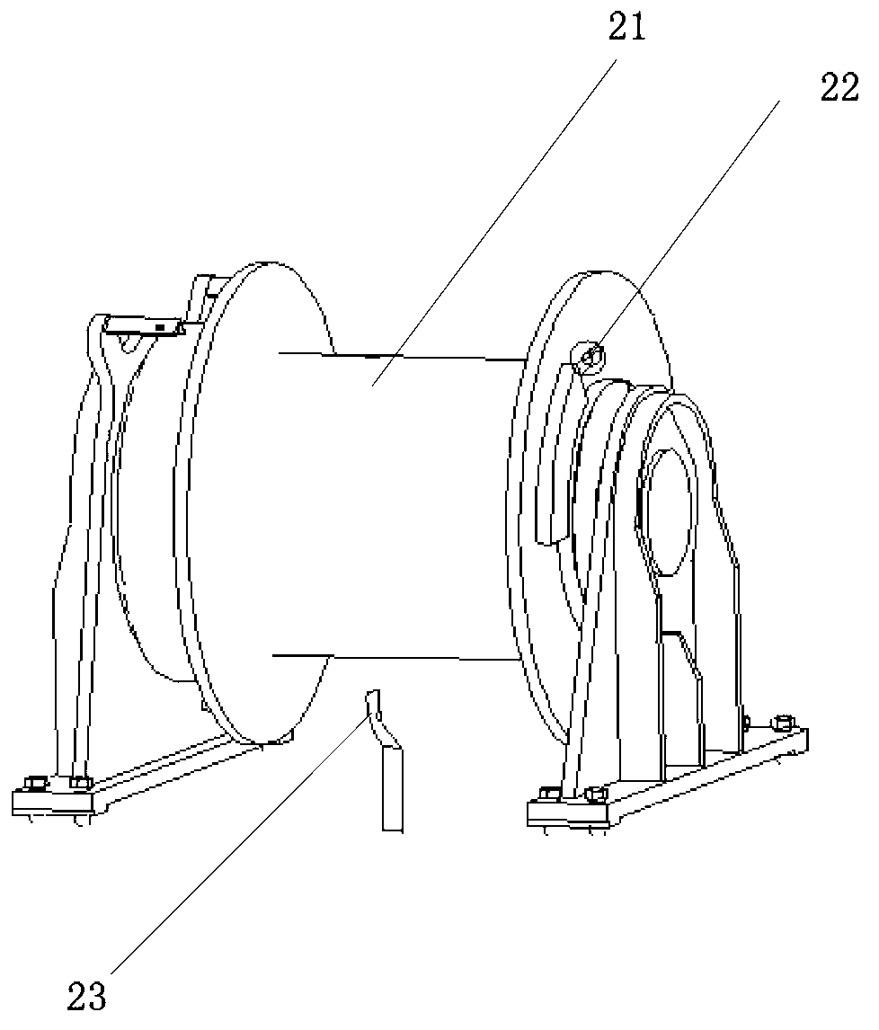 Dynamic compactor and single-rope double winding device thereof