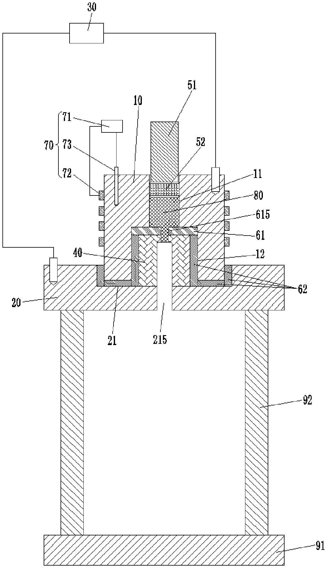 Electric pulse assisting hot extrusion forming device and forming method