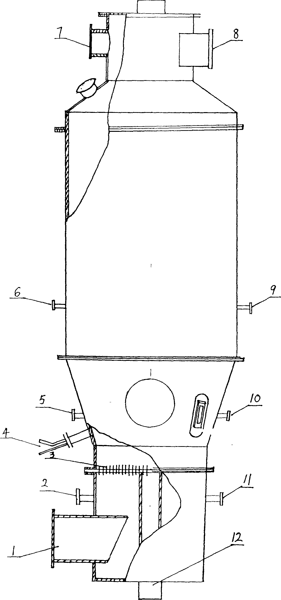 Fluidized production process for granular calcium chloride