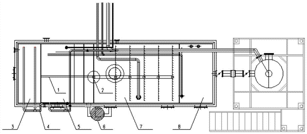 Methane production wet desulphurization elemental sulfur and filtering all-in-one equipment