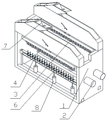 Wave-shaped three-dimensional steel mesh welding device