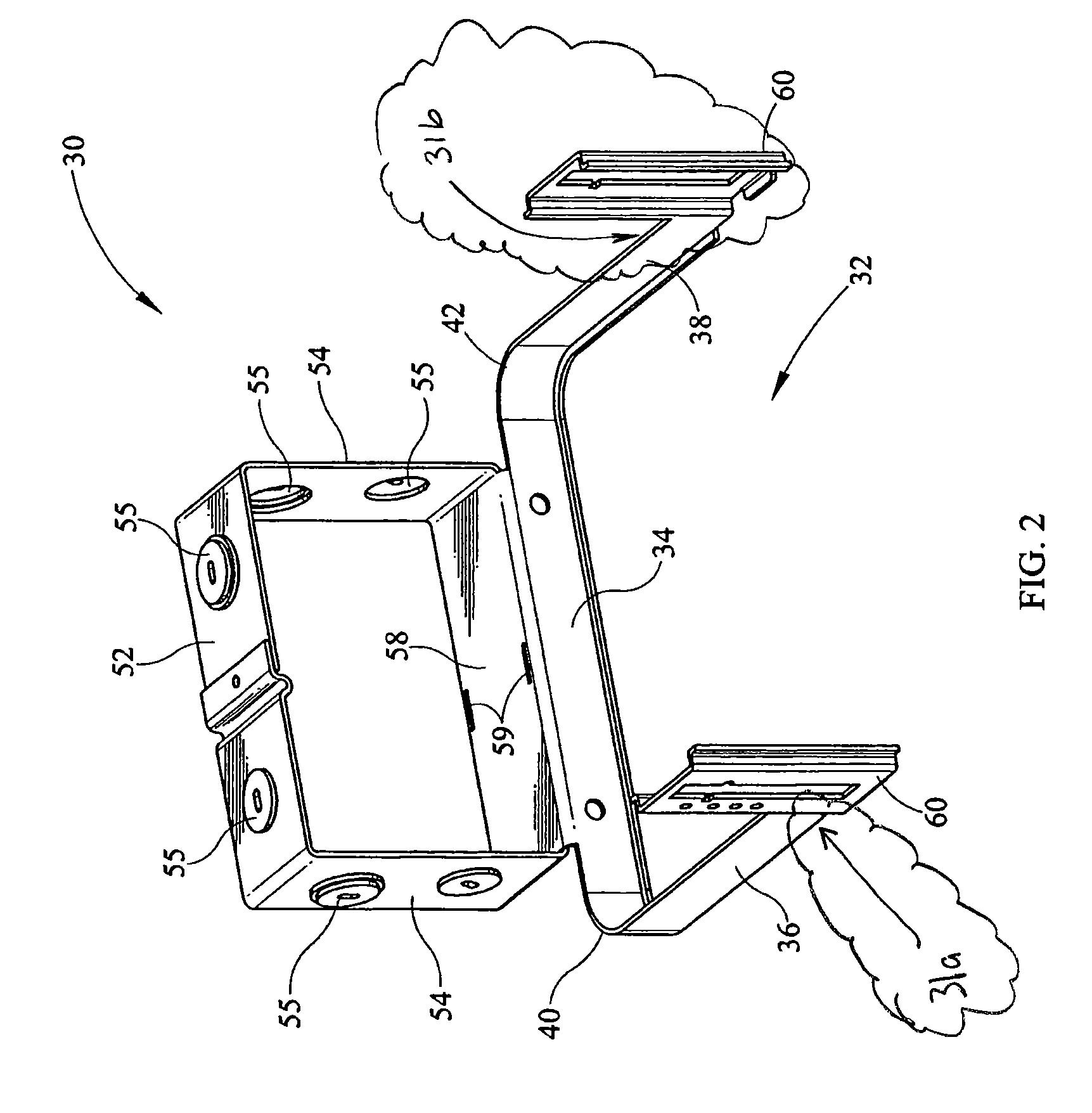 Unitized fixture frame and junction box and method of forming same