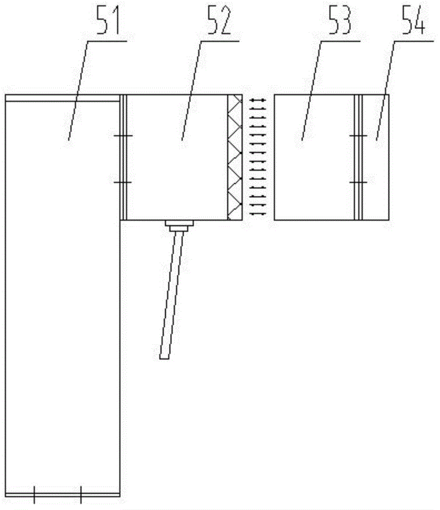 Positioning device for lower trolley of steel pipe binding machine